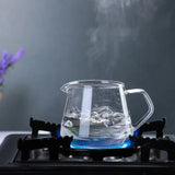 300ml/400ml/500ml/650 Coffee Pot High Temperature Resistant Glass Sharp-mouthed Hand Punch Sharing Pot Household Drip Coffee Pot