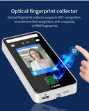 AI-Powered Biometric Fingerprint and Face Recognition 4.3in Turnstile Card Reader for Time Attendance and Access Control