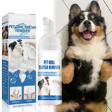 60ml Pet Tartar Remover Natural Plaques Off Tartar Remover Freshen Breath Foam For Dogs Cats Safe Effective Support Healthy Gums