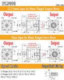 High Precision Planetary Reducer 6.35/8/11/14mm input Ratio 5:1 10:1 for Nema 23 57mm Nema34 86 Stepper 60mm Servo Motor Gearbox
