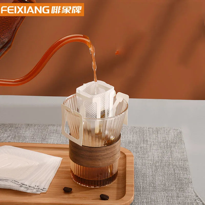 50/100pcs Coffee Filter Bags Disposable Drip Portable Coffee Paper Pack Ear Style Espresso Coffee Accessories Tea Tools
