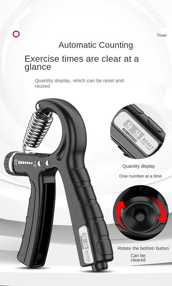 Muscle Exercise Device Arm Strength Device Wrist Strength Device Adjustable Counting R-type Grip Strength Device