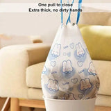 100PCS Cartoon Drawstring Trash Bags, 19.7x17.7in Thickened Unscented Liners for Kitchen, Bathroom, Office