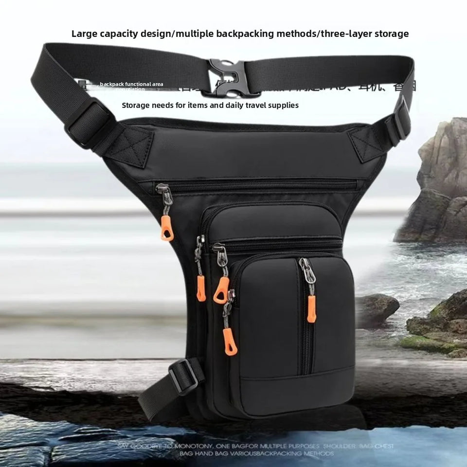 Waterproof Drop Leg Bag Waist Bags Men Shoulder Bags Thigh Waist Fanny Pack Pouch Outdoor Hiking Ride Motorcycle Leg Bag