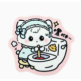 Deodorant fragrance sticker cute, self-adhesive cute toilet, kitchen odor removal aromatherapy sticker, decorative fragrance