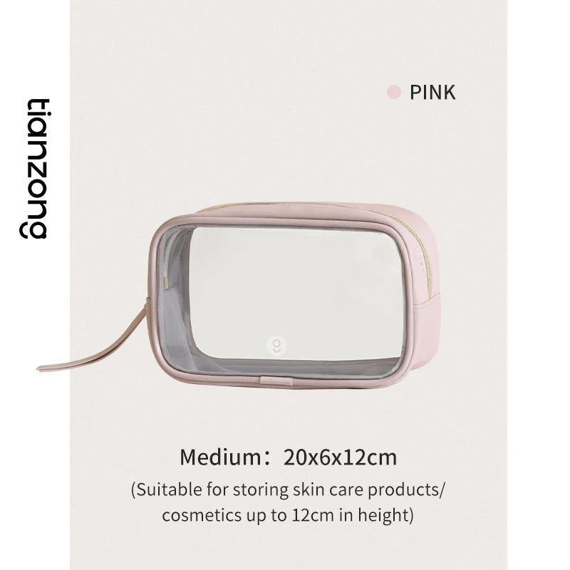 Tianzong Toiletry Bag Portable Travel Business Trip Cosmetics Bag Waterproof Transparent Cosmetic Bag