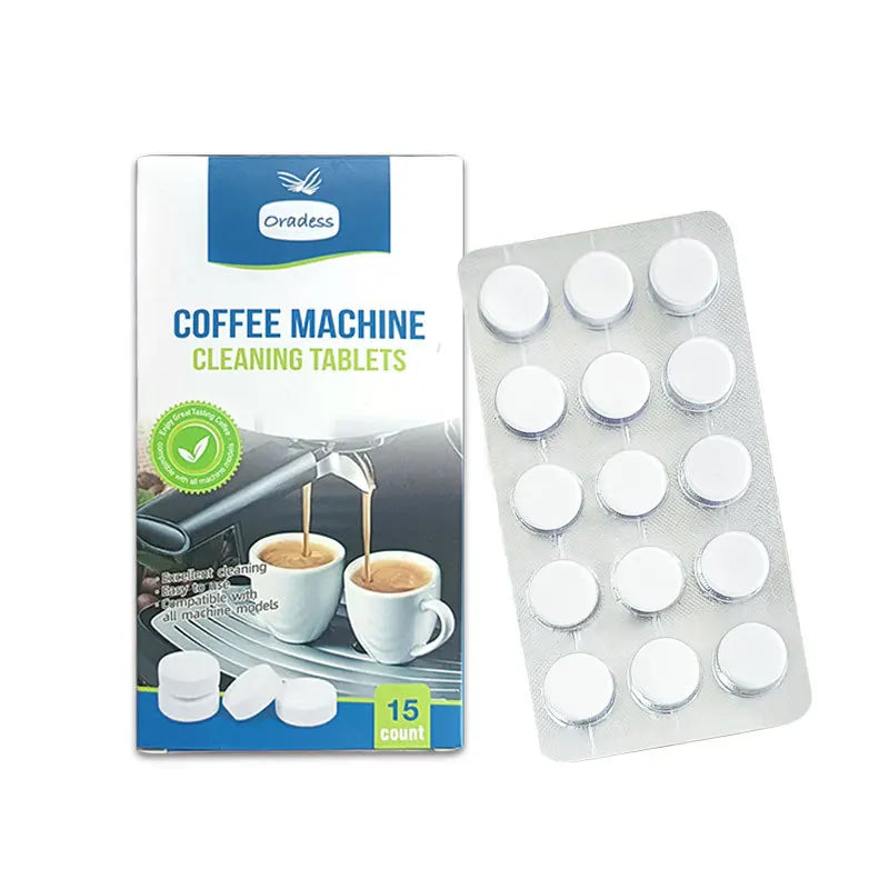 Coffee Machine Cleaning Tablets Remove Coffee Oils Calcium Deposits and Residue 15 Count of Effervescent Tablets