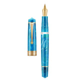 Asvine P20 Piston Fountain Pen M/F/EF Nib Galaxy Acrylic Patterns Golden Clip Smooth Writing Office School Supplies Stationery