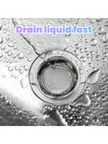 2 Pcs Stainless Steel Sink Strainer, Clog Prevention Filter, for Kitchen Bathroom Drain, Easy to Clean