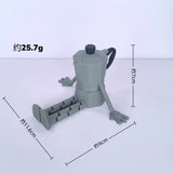 3D printing coffee bean creative ornament, movable and interesting desktop ornament, desk coffee companion decoration