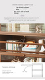 Bookshelf, bookcase, dust-proof floor-standing storage rack, household children and students storage rack with doors