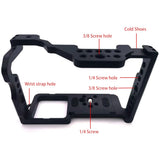Topcine Camera Cage for Panasonic GH5 GH5S GH5II Camera Cage with Cold Shoe Mount Arri 3/8 Hole Arca Quick Release Rail