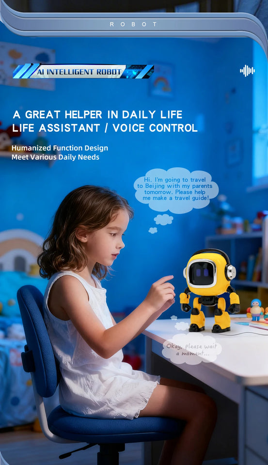 Intelligent AI Robot Large Model AI Intelligent Dialogue Children's Voice Storyteller Early Educational Desktop Toy
