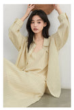 CHIC VEN Women Dress Sets Stripe Shirt Loose Casual Long Sleeve Sunscreen Blouses Camisole V-neck Dresses Spring Autumn 2025