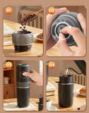 3-in-1 Capsule Coffee Maker Portable Espresso Coffee Machine for Car & Home Camping Coffee Maker Type-c Rechargeable Automatic