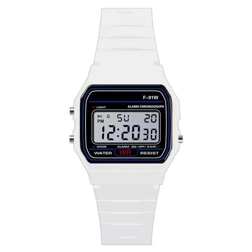 F-91W LED Electronic Watches for Women Men Waterproof Children's Led Sports Watch
