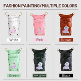 Fenice scissors storage bag,hold 8 scissors, 8 paintings, 6 colors cowhide,waist bag, pet beautician, barber's special waist bag