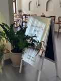 Outdoor photo mirror floor-to-ceiling clothing store display board door sign billboard mirror