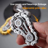 New EDC Sprockets Flywheel Gyro - Antistress Anxiety Metal Bike Chains Fingertip Spinner Fidget Toys For Adult