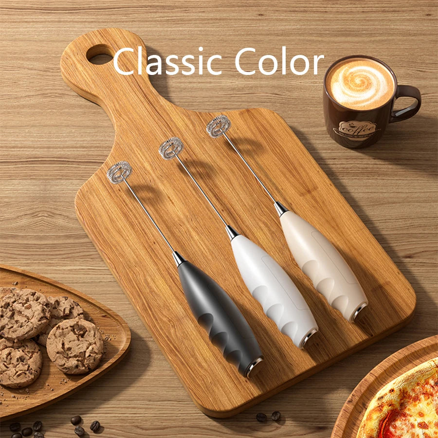 Mi Milk Frother Handheld Foam Maker For Latte Mini Whisk Coffee Cappuccino Frappe Matcha Hot Chocolate Egg Beater Drink Mixer