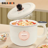 220V Multi Cookers Portable Electric Hot Pot 1.5L Household Non-stick Pan electric cooking pot for Ramen, Dumplings, Oatmeal