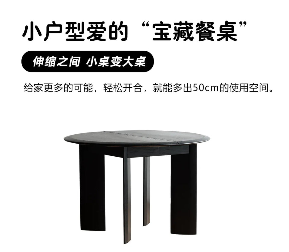 Restaurant Round Dining Table Modern Living Room Lounge Wood Nordic Dining Table Folding High Mesas De Comedor Home Furniture