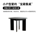 Restaurant Round Dining Table Modern Living Room Lounge Wood Nordic Dining Table Folding High Mesas De Comedor Home Furniture