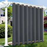 Patio Outdoor Curtain Waterproof Thermal Insulated Double Grommets Sun Block Windproof Window Curtains For Garden Drapes Porch