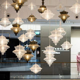 La Scala pendant lamp Modern Simple revolving glass light fixture Bar Dining Room Lamp Art Lighting Coffee bedroom bedside light