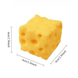 Giant Cube Cheese Squishy Toy Soft Stress Relief Slow Rising Sensory Fidget Toys for Kids and Adults Relaxing Gifts Office Home