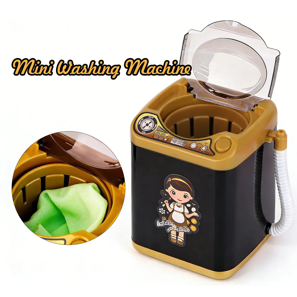 Lash Washing Machine Mini Electric Dehydration Washer Toy Powder Puff Beauty Egg Makeup Brush Washing Machine Toys Coffee Mixer