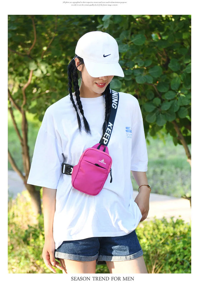 small chest bag women travel mobile phone bag outdoor Sports bag for men mini sling shoulder bag female messenger bag girl gift