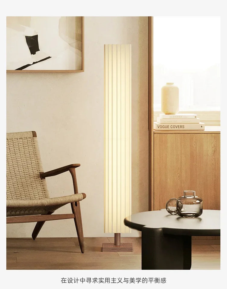 Modern Fabric Led Floor Lights for Living Room Sofa Side Decorative Wood Standing Lamps Light Bedroom Bedside Light Home Decor