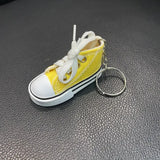 3D Canvas Sneaker Tennis Shoe Keychain Blue Pink Black White Sports Shoes Keyring Bag Ornaments Car Trinket Keyring Accessories