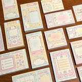100 Sheets Cute Memo Book Non Sticky, Tearable Leave a Message Notebook Handheld Notes