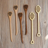Environmentally Friendly Solid Wood Mixing Spoon Home Kitchen Utensil Spoon Creative Coffee Beverage Honey Mixing Tool Wholesale