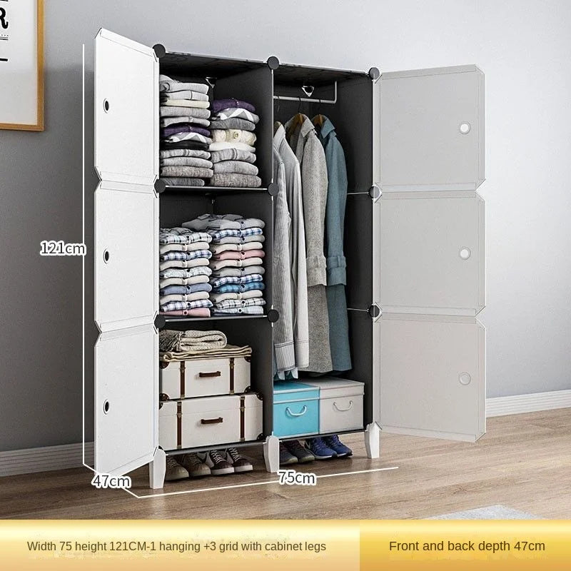 Clothes Folding Cabinets Locker Dustproof Foldable Simplicity Children Wardrobe Bedroom Furniture Organizador De Zapatos