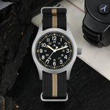 Militado ML05 Field Watch 38mm VH31 Sweep Quartz Movement Sapphire Crystal 100M Water Resistant Screw-Down Crown Men's Watches