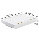 Hidden storage box, desk storage drawer, self-adhesive plastic desktop storage rack, simple clutter storage box