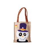 Halloween Decorations Party Gift Basket Pumpkin Ghost Felt Linen Candy Basket Bag for Kids Child