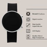 Fashion Women Digital Wrist Watches Simple Round Dial Led Watch for Woman Casual Sport Ladies Electronic Clock reloj digital
