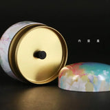 New Portable Retro Metal Tea Can Chinese Candy Coffee Bean Tea Bag Sealed Moisture-proof Container Personalized Storage Supplies