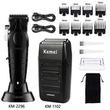 Kemei Electric Hair Clipper Kit Men's Hair Trimmer Machine Professional Hair Cutting Machine Clipper KM-2296 KM-2299 KM-1102