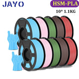 JAYO pla plus petg High speed matte PETG APLA 10Rolls  filament 175mm no bubbles smooth multiple colors optional for 3D printing