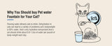 Stainless Steel Cat Water Fountain Automatic Cat Drinker Drinking Fountain For Cats Dogs Pet Water Dispenser Accessories