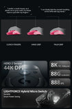 Logitech G PRO X SUPERLIGHT 2c wireless gaming mouse, 51g, HERO 2 sensor supports up to 44000DPI and 888IPS, 8KHz
