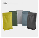 StoBag 20pcs 250g Color Matte Coffee Beans Bag Packaging with Valve Aluminum Sealed for Powder Nuts Storage Reusable Pouches