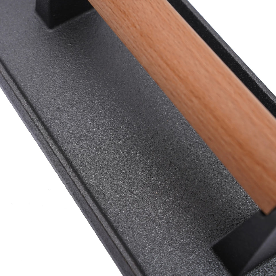 Kitchen Heavy Cast Flat Iron Steak Weight/Bacon Press with Wooden Handle Heavy-Weight Grill Press Commercial Grade Burger