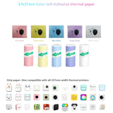 Mini Portable Printer,Thermal Label Maker Printer,For Wireless Bluetooth Photo Memo Stickers Inkless Suitable For Home, Office