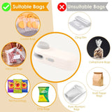 Mini Heat Bag Sealing Machine Plastic Bag Sealer Food Packing Bag Heat Sealer Portable Handheld Plastic Package Thermal Sealer